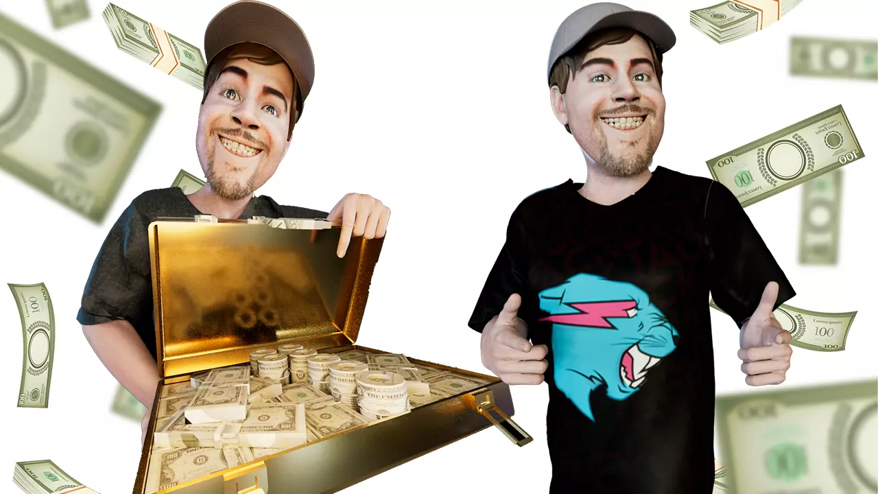 Mr Beast 3d Model Free low-poly 3D model_0