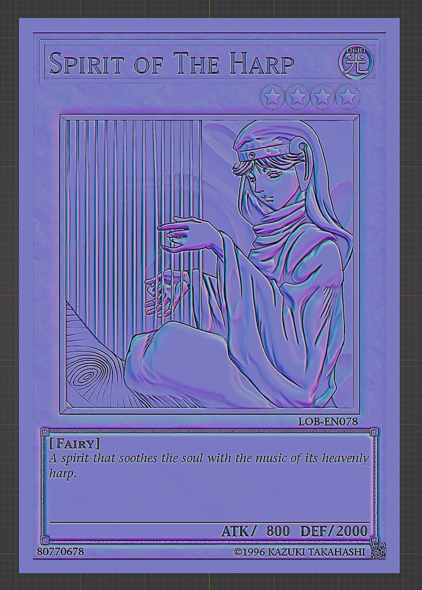 SPIRIT OF THE HARP - YUGIOH 3D print model_3