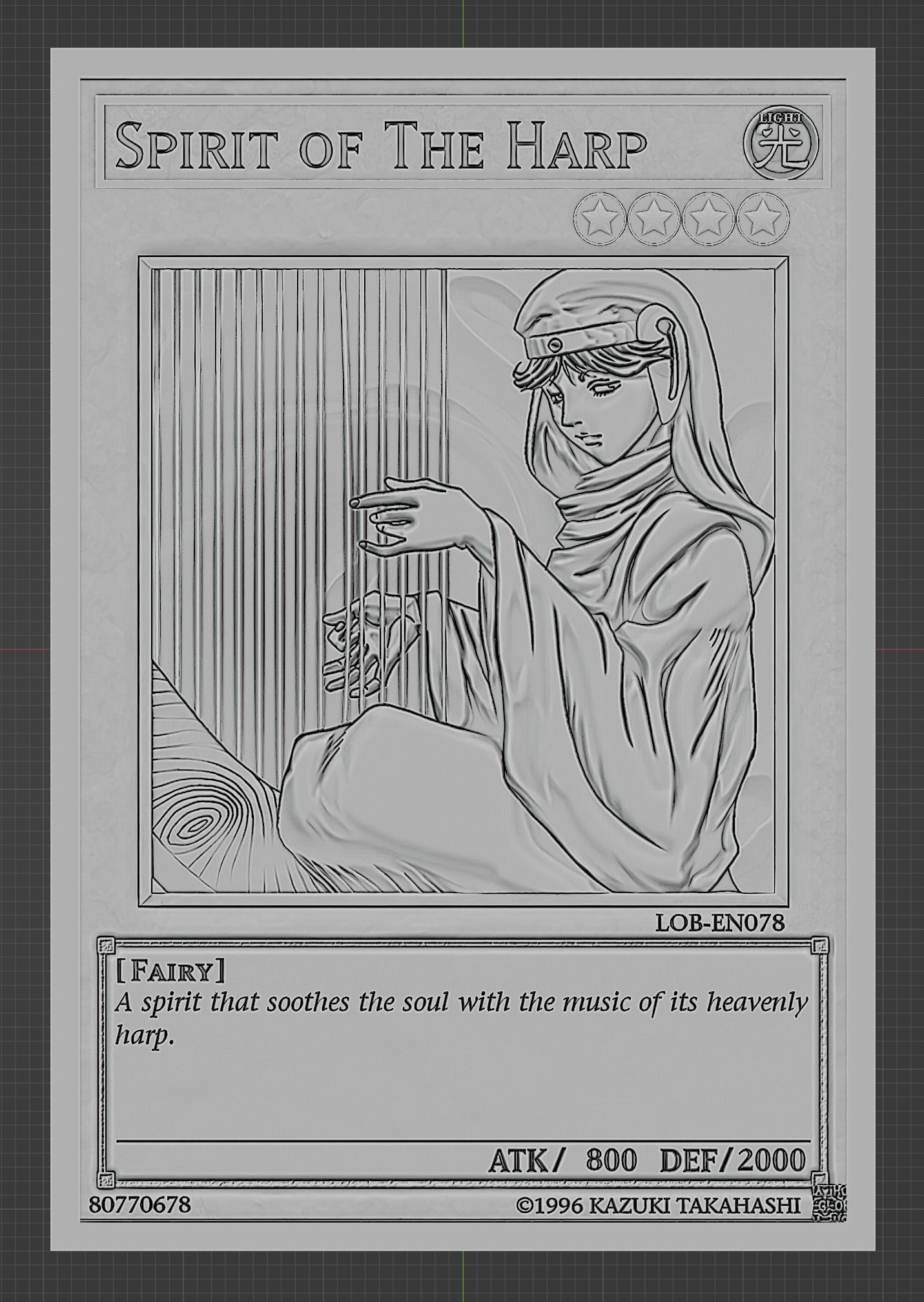 SPIRIT OF THE HARP - YUGIOH 3D print model_2