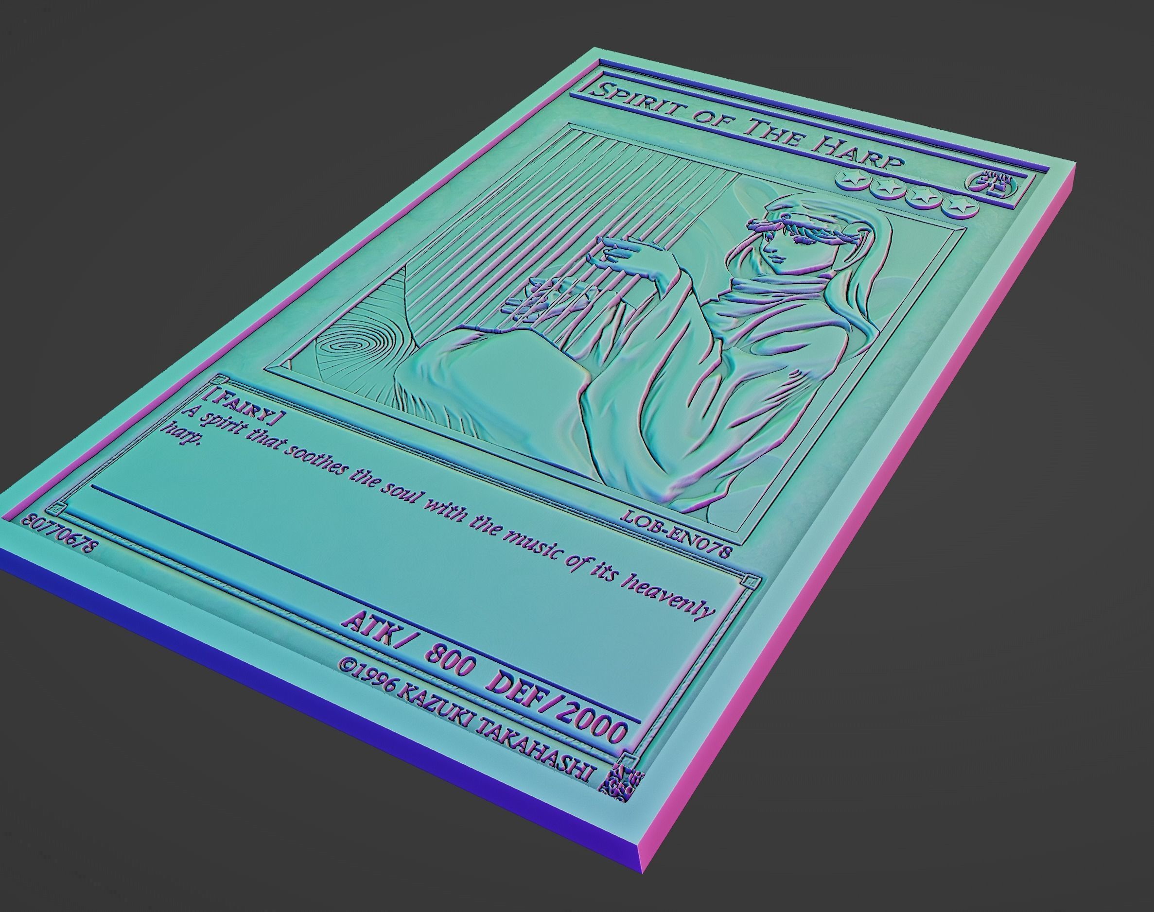 SPIRIT OF THE HARP - YUGIOH 3D print model_4