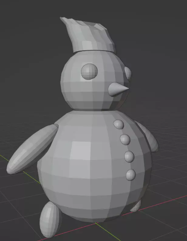 snowman 3D model_0