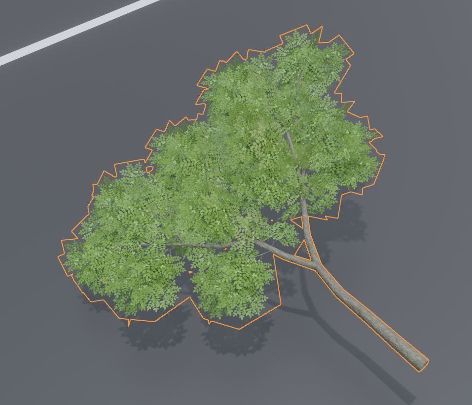 Low-Poly Walnut Tree Package Low-poly 3D model_32