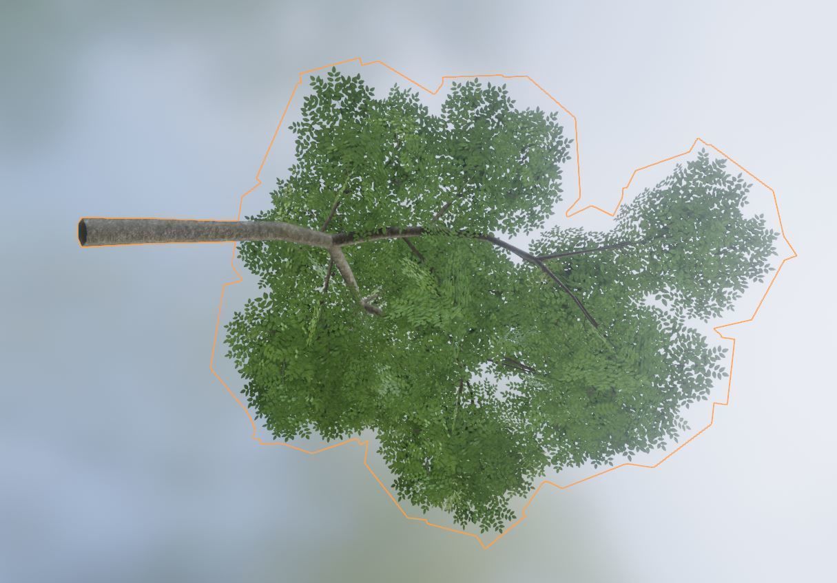 Low-Poly Walnut Tree Package Low-poly 3D model_22