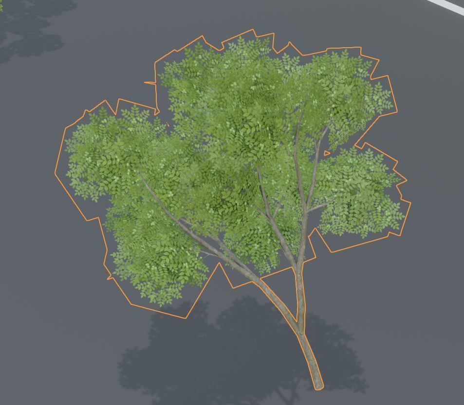 Low-Poly Walnut Tree Package Low-poly 3D model_34