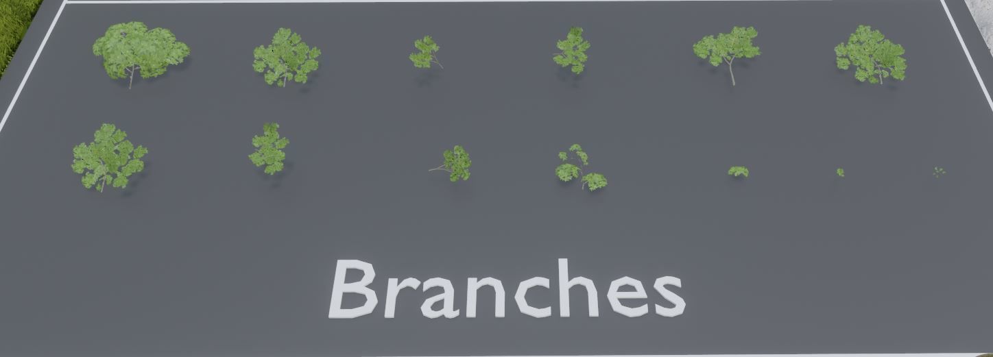 Low-Poly Walnut Tree Package Low-poly 3D model_4