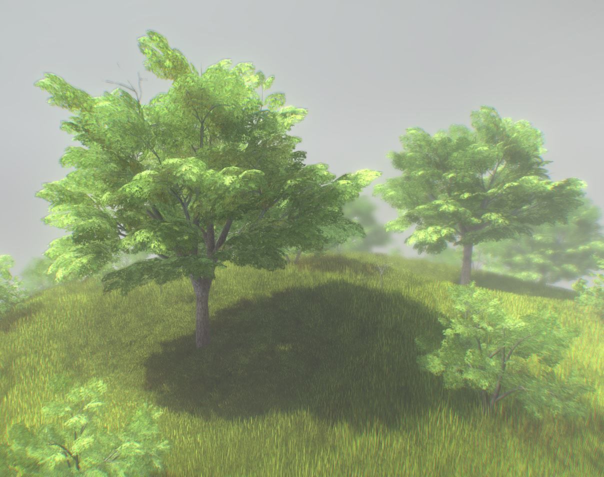 Low-Poly Walnut Tree Package Low-poly 3D model_5