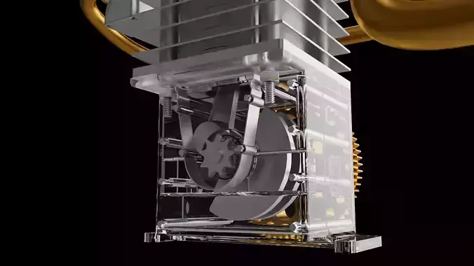 Engine assembly 3D print model