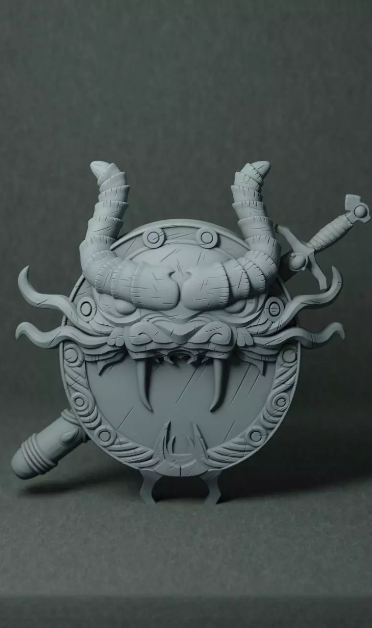 Dungeons and Dragons - logo - Caverna do Dragao  3D print model_0