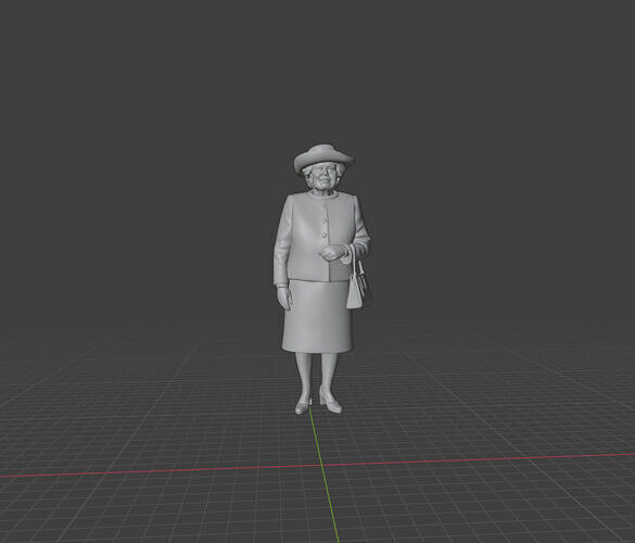 Queen Elizabeth 3D print model