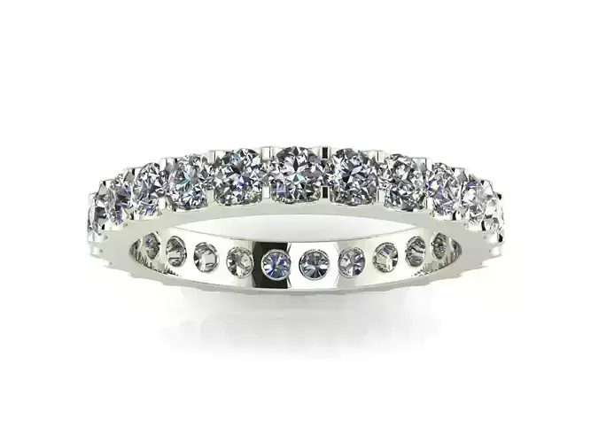 Eternity Band - Fishtail Setting 3D print model