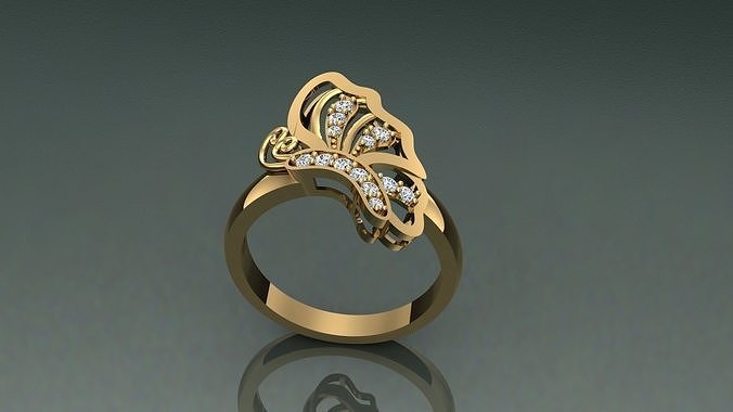 Ring Girl simple Free 3D print model