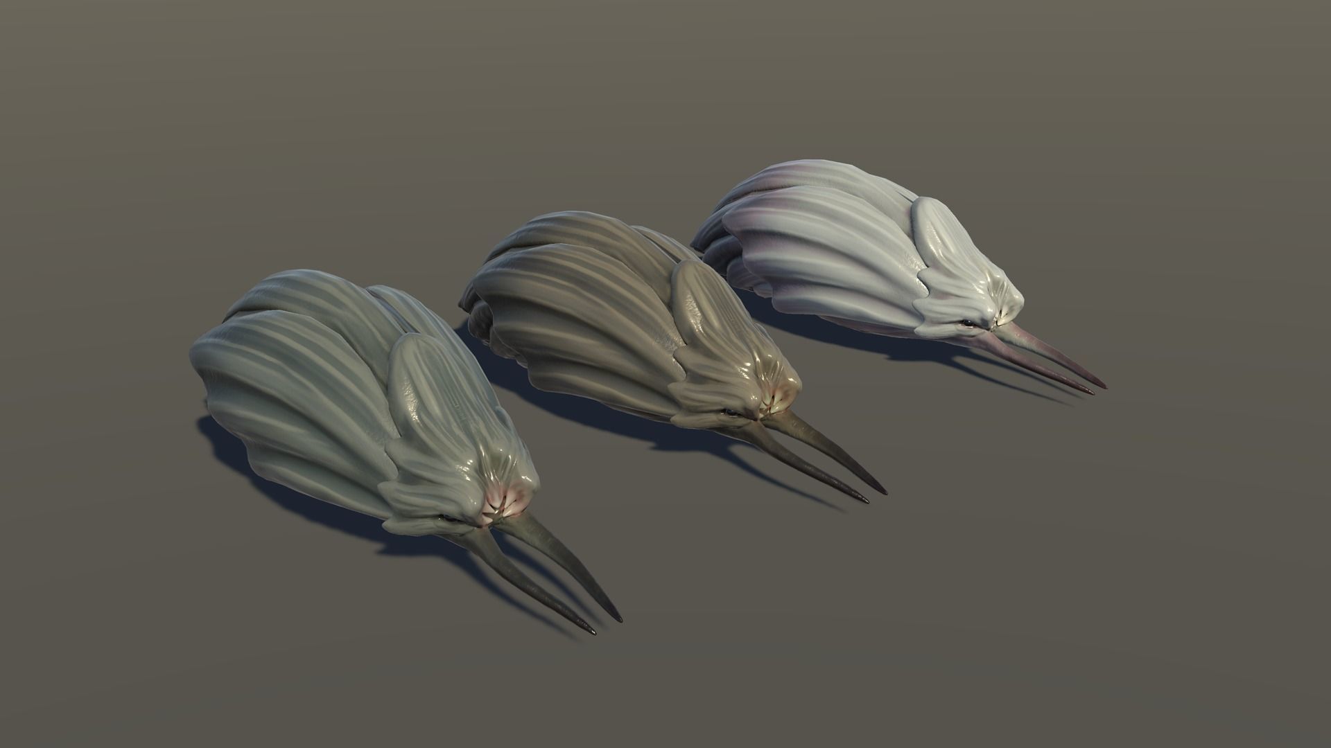 Clam creature1 - Game Ready Low-poly 3D model Low-poly 3D model_16