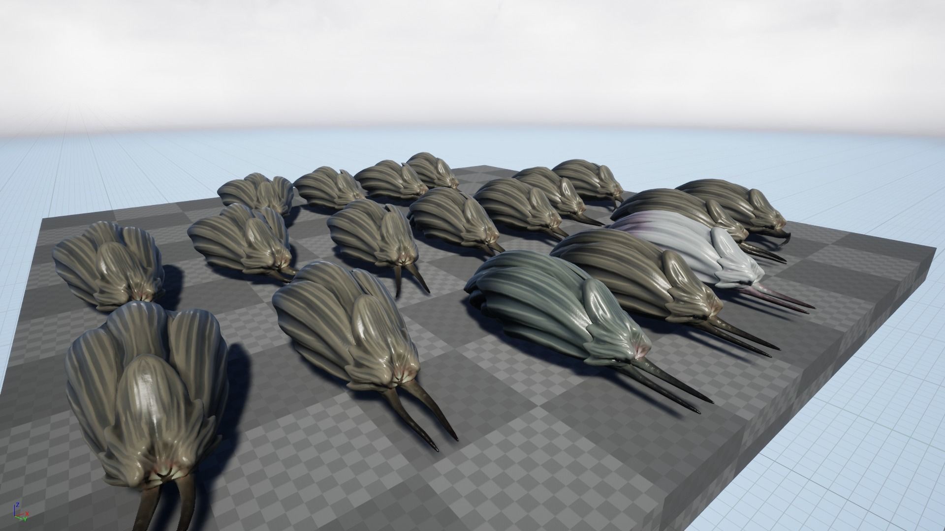 Clam creature1 - Game Ready Low-poly 3D model Low-poly 3D model_11