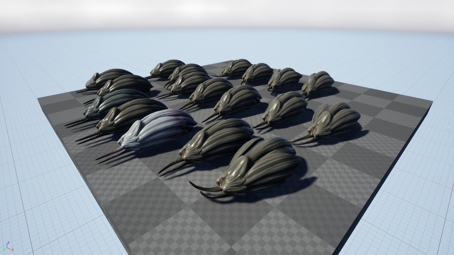 Clam creature1 - Game Ready Low-poly 3D model Low-poly 3D model_12