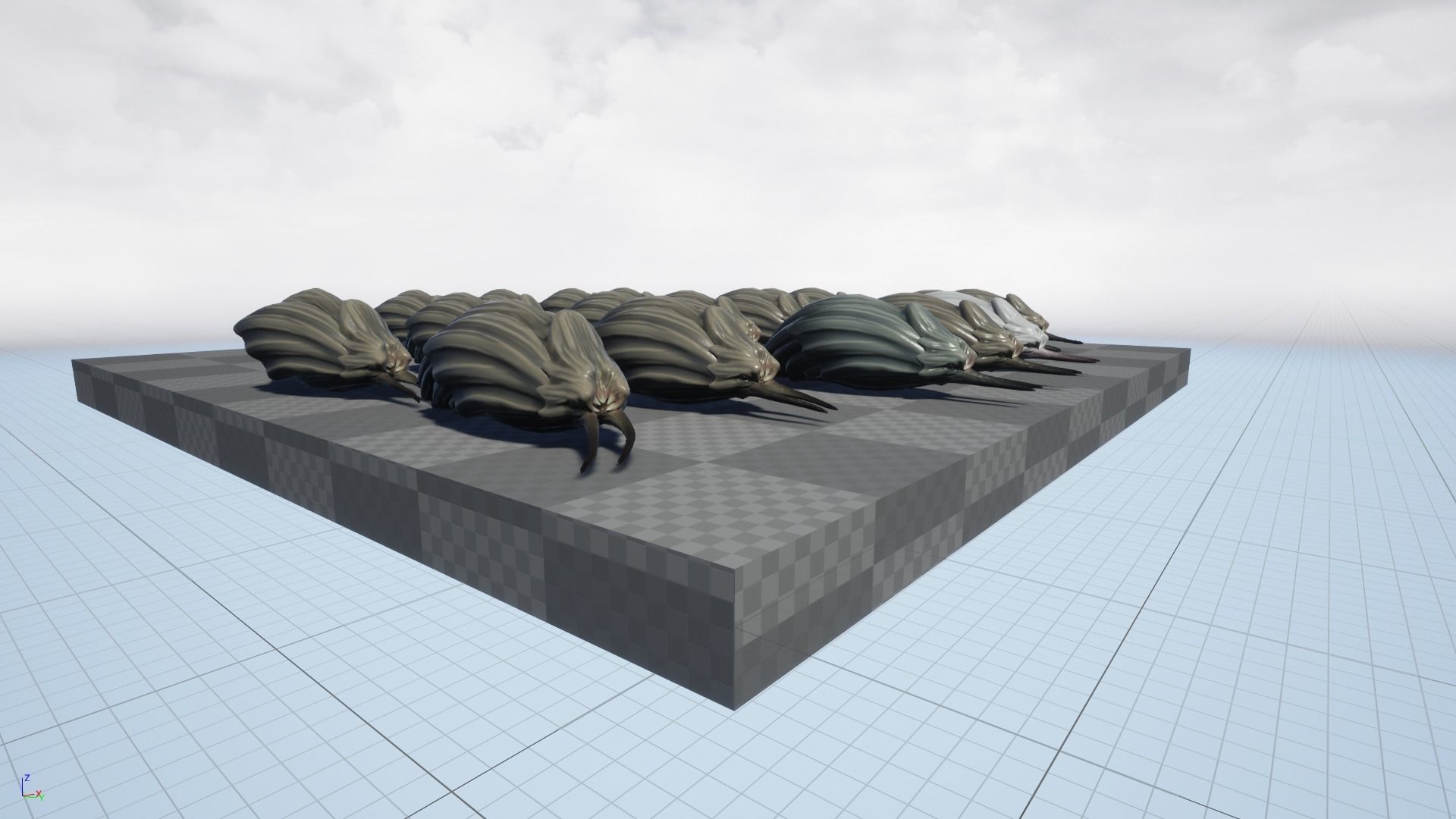 Clam creature1 - Game Ready Low-poly 3D model Low-poly 3D model_10