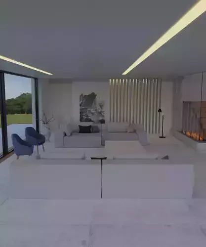 Modern interior 3D 3D model