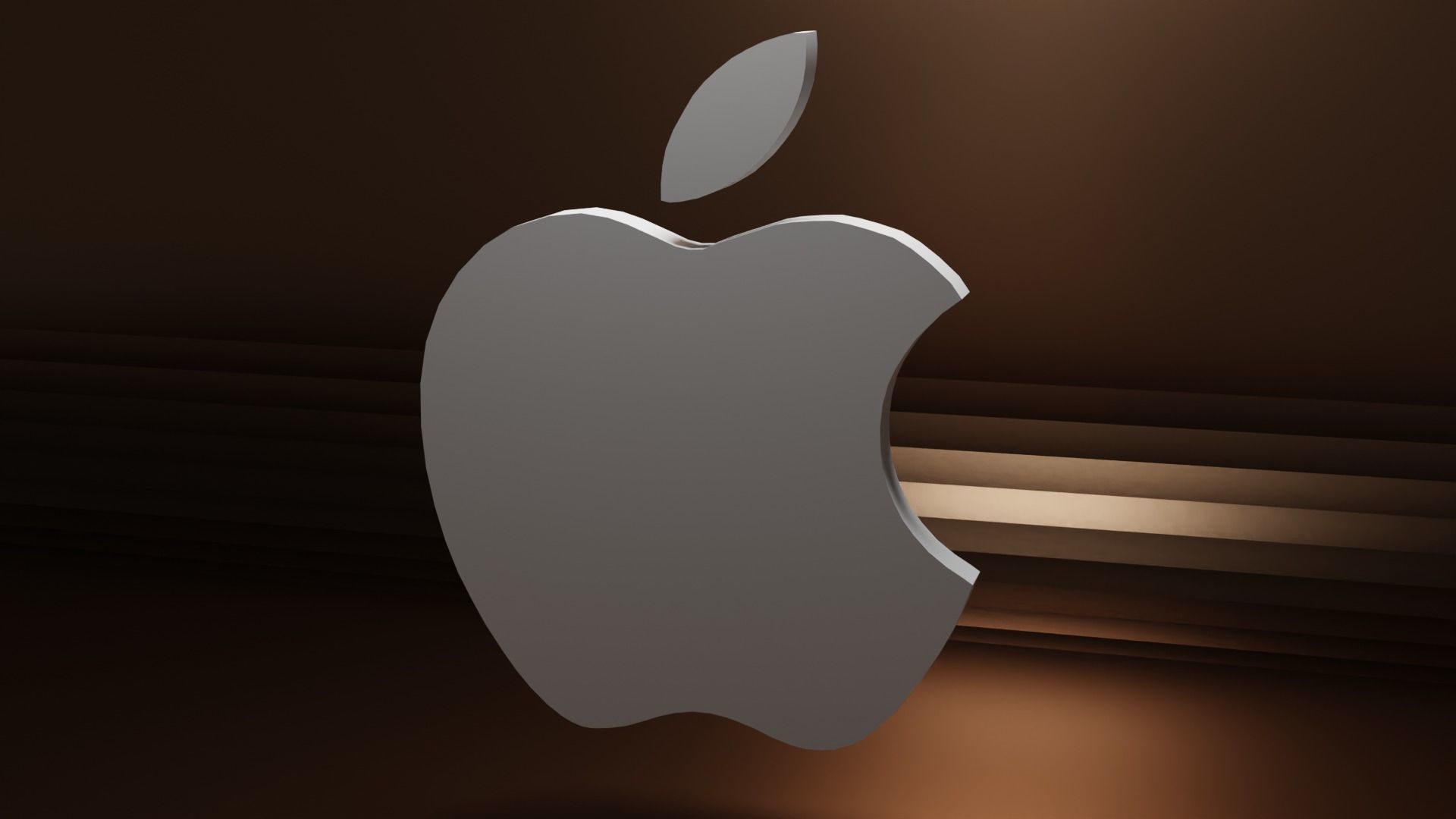apple logo 3D model_6