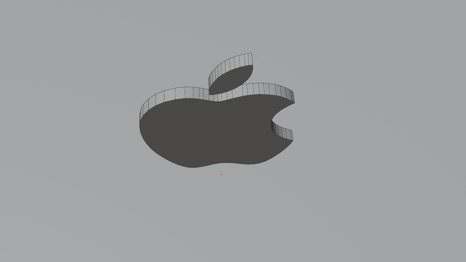 apple logo 3D model_4