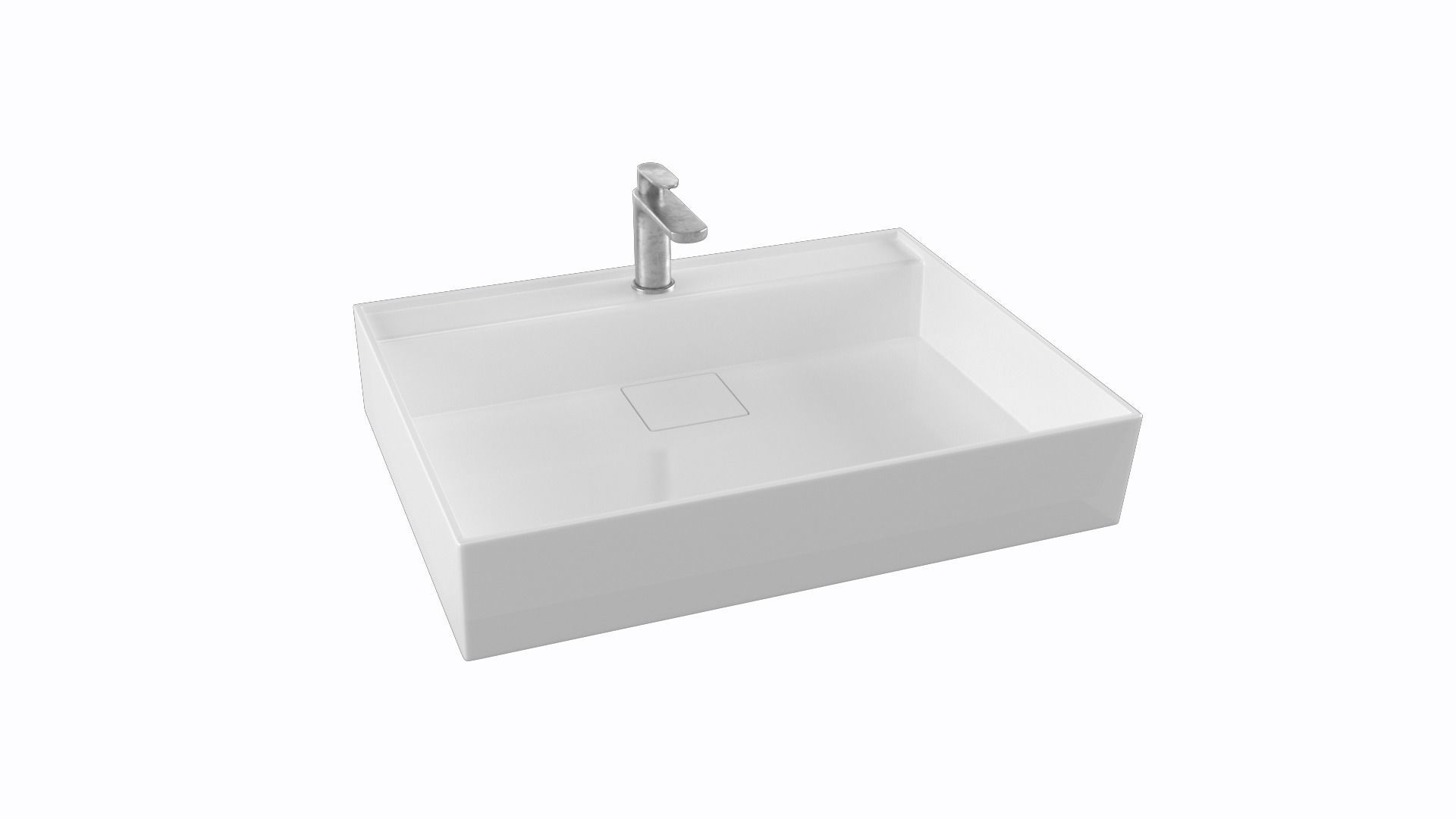 5 modern sink Low-poly 3D model_1