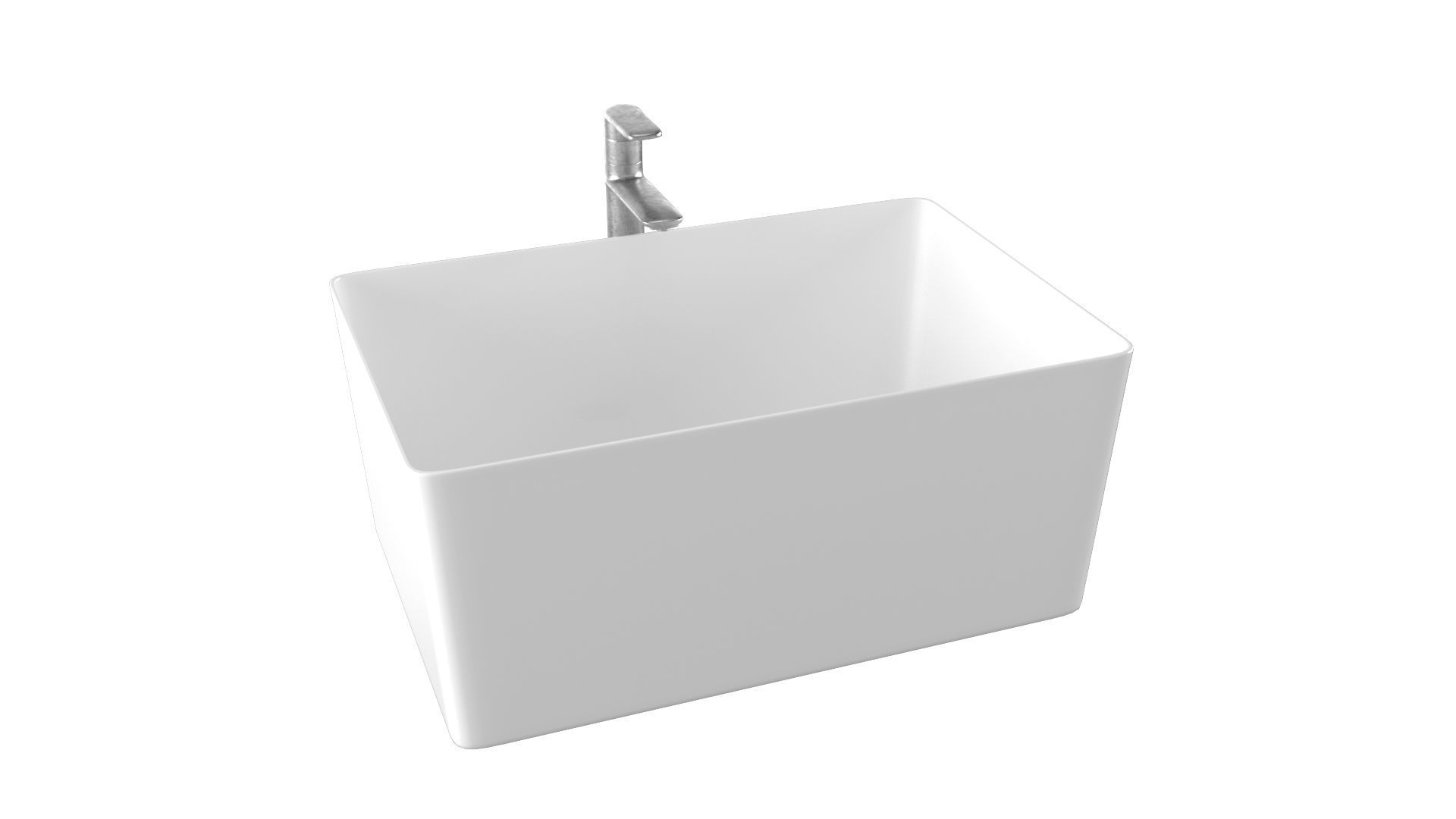 5 modern sink Low-poly 3D model_5