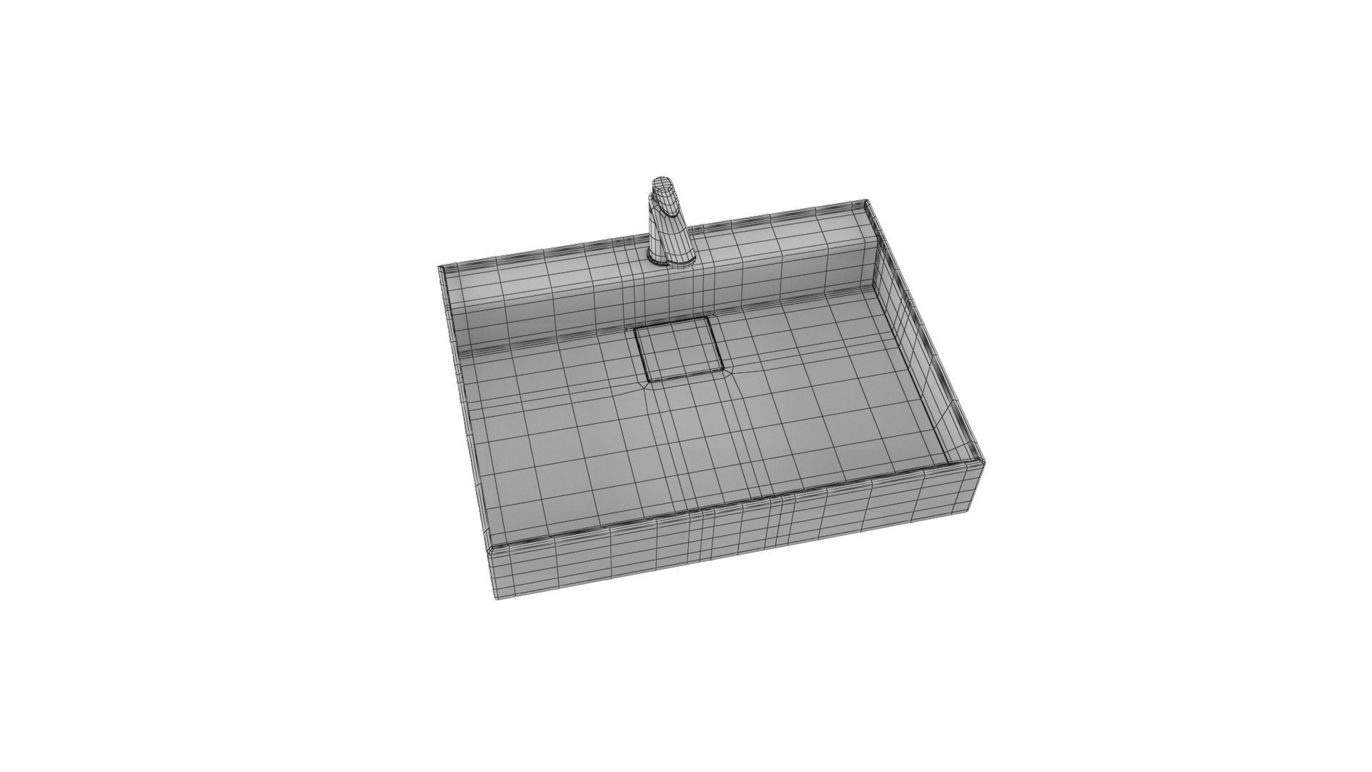 5 modern sink Low-poly 3D model_8
