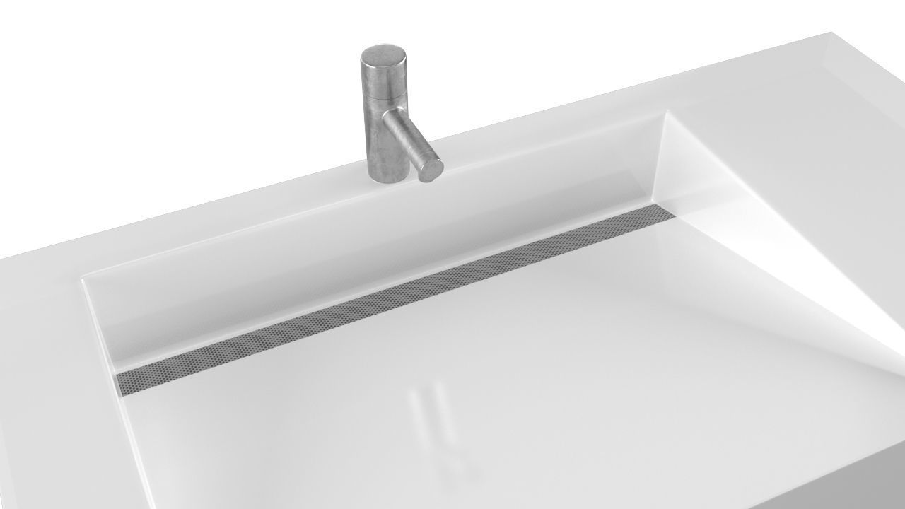 5 modern sink Low-poly 3D model_3
