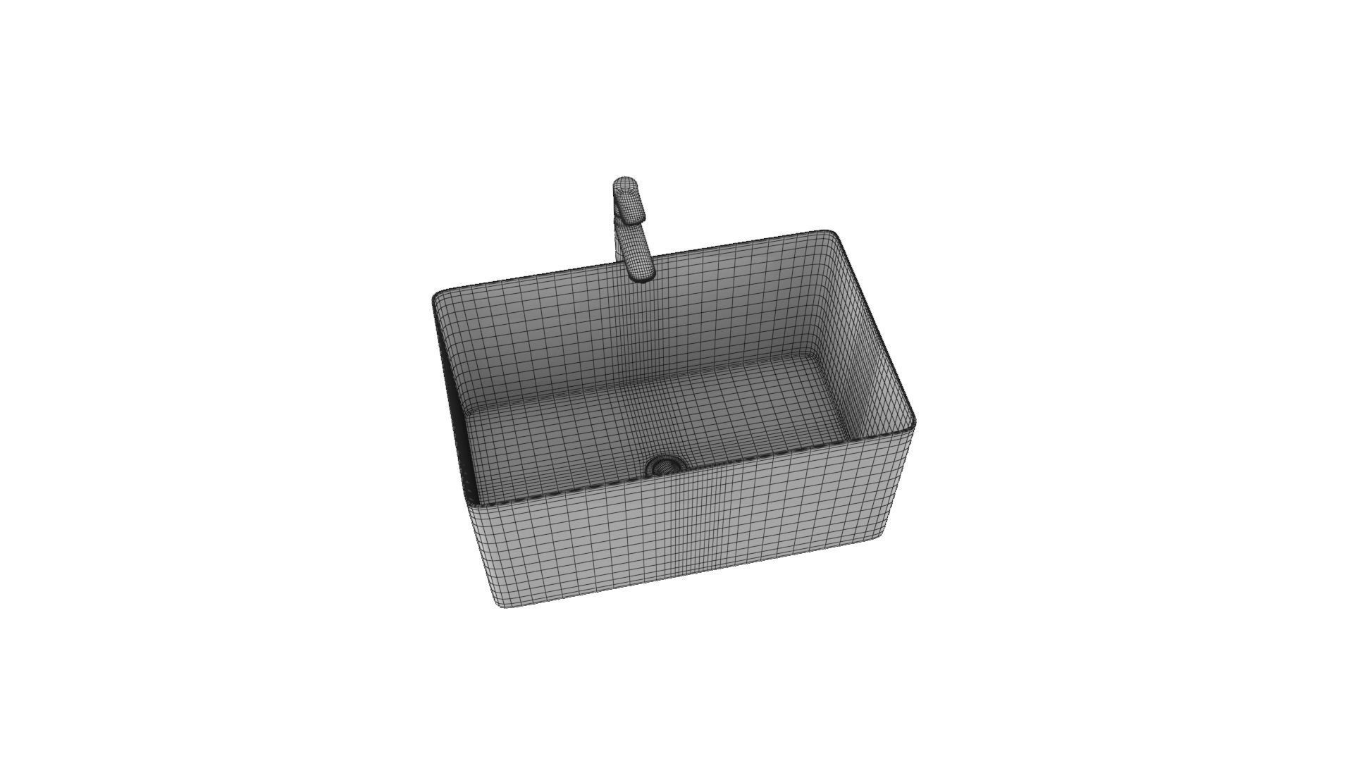5 modern sink Low-poly 3D model_18