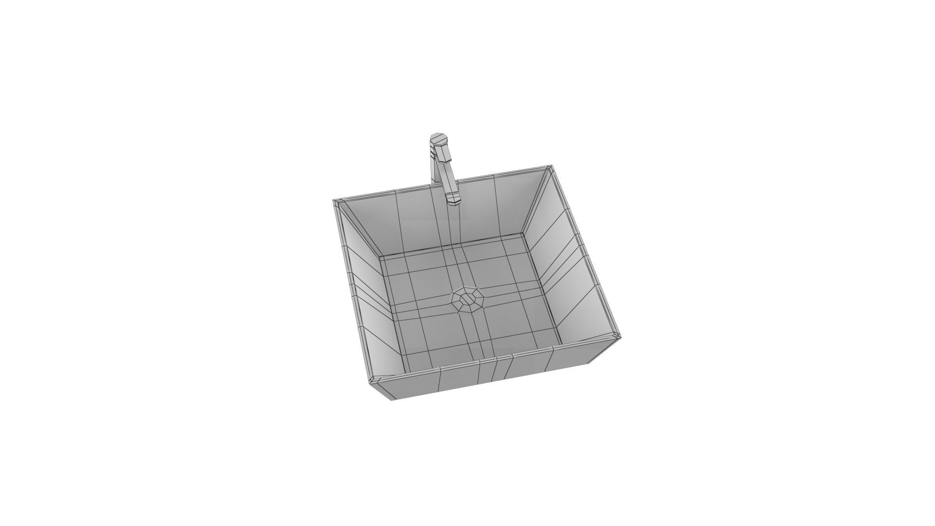 5 modern sink Low-poly 3D model_13