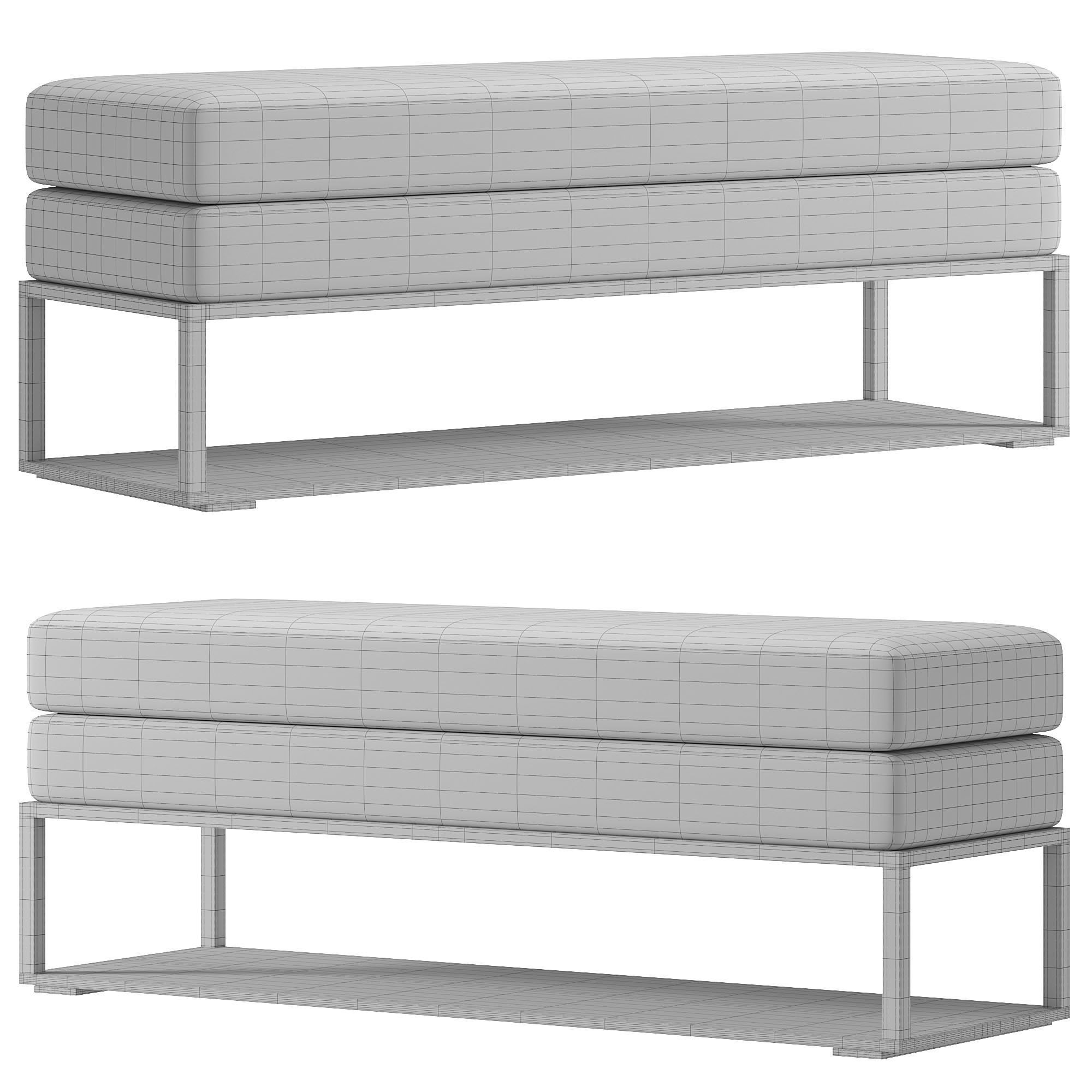 Domino Bench By Magres Baldai 3D model_2