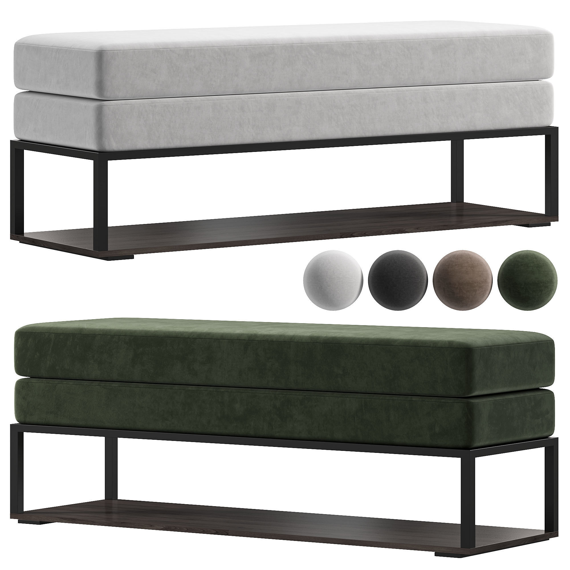 Domino Bench By Magres Baldai 3D model_3