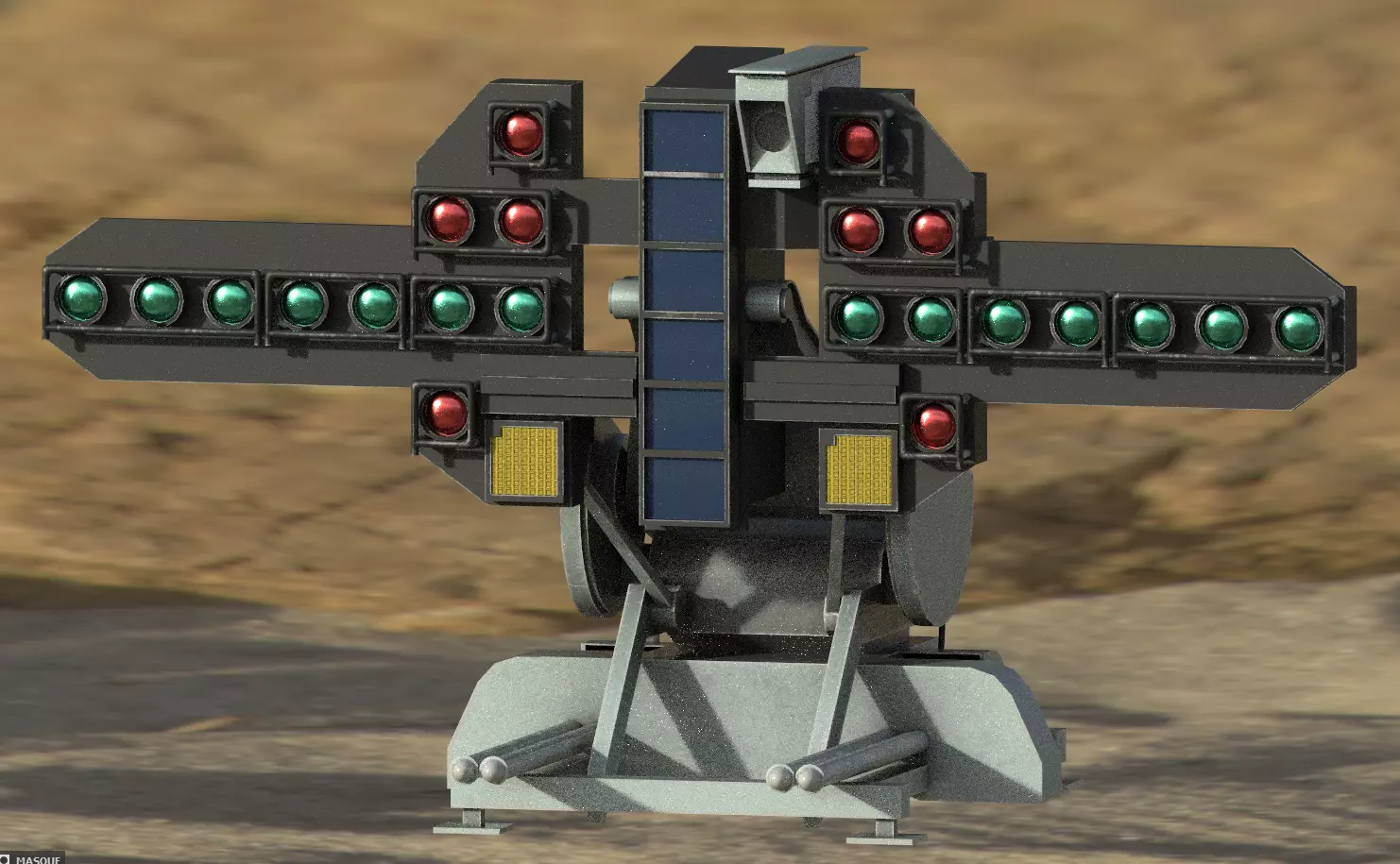 French Miror CDG R91 3D model_0