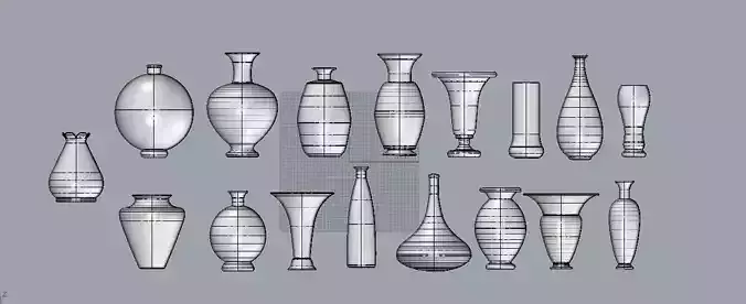 Vases 3D print model