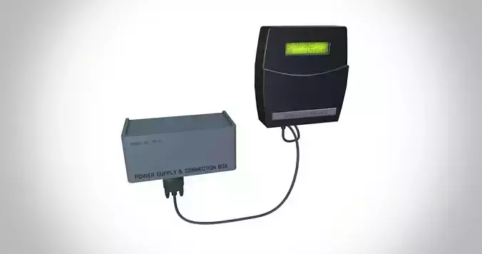 Biometric Machine Low-poly 3D model