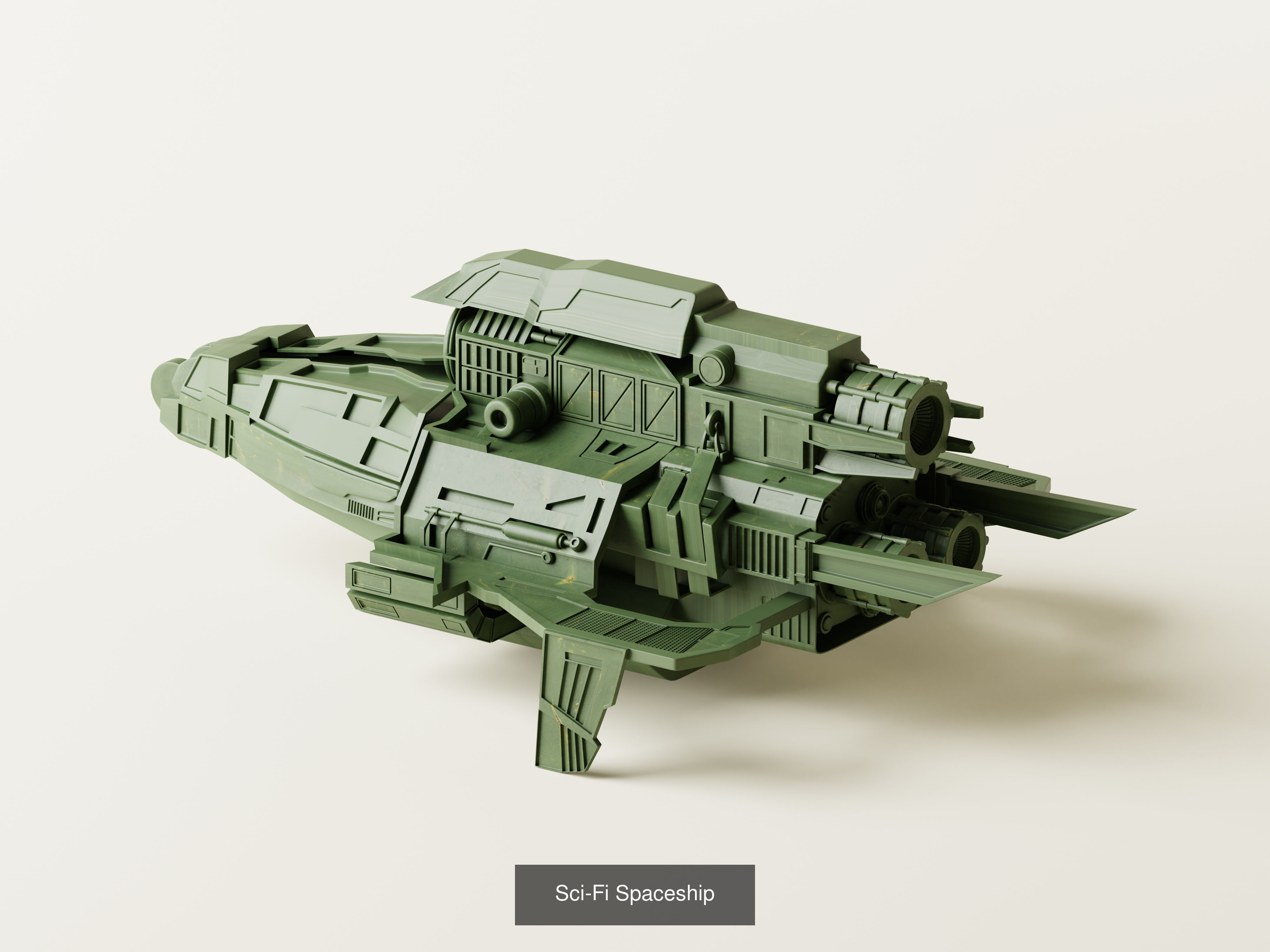 Sci-Fi Spaceship Bundle 3D Model Collection_1