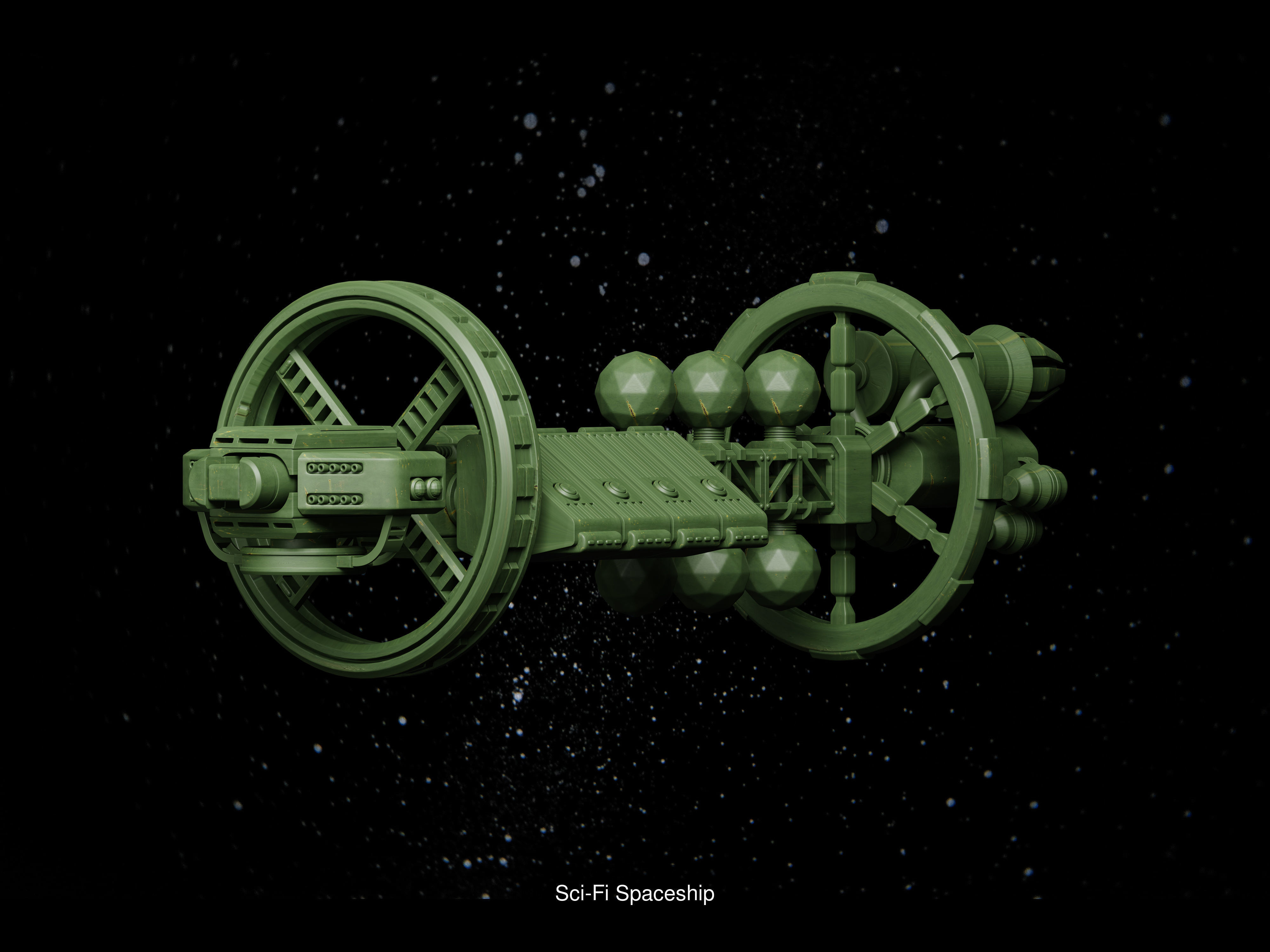 Sci-Fi Spaceship Bundle 3D Model Collection_2