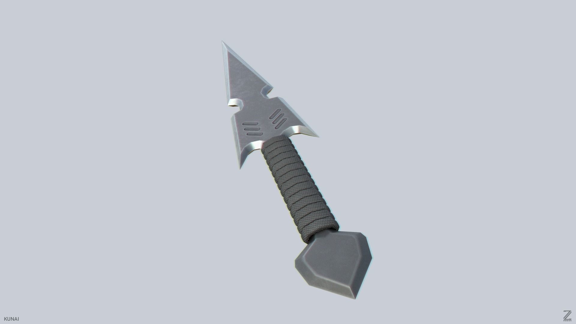 Kunai Low-poly 3D model_6