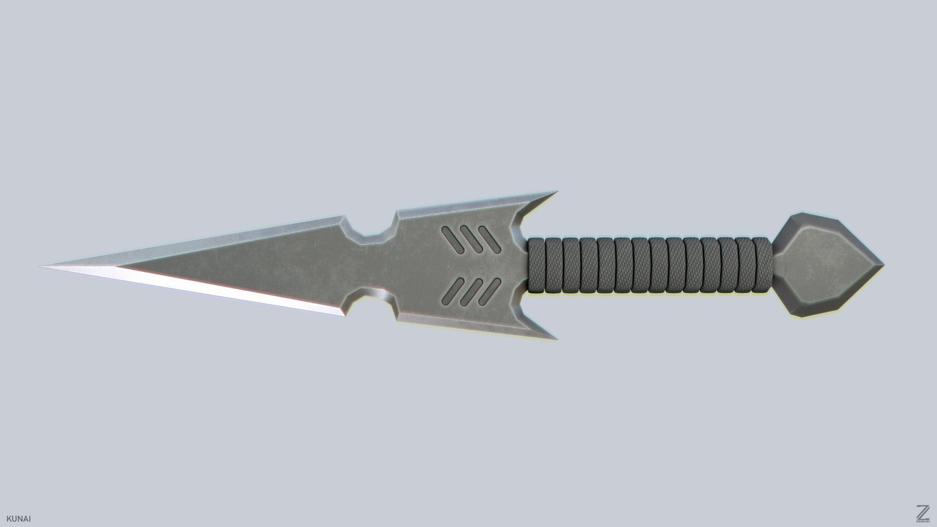 Kunai Low-poly 3D model_7