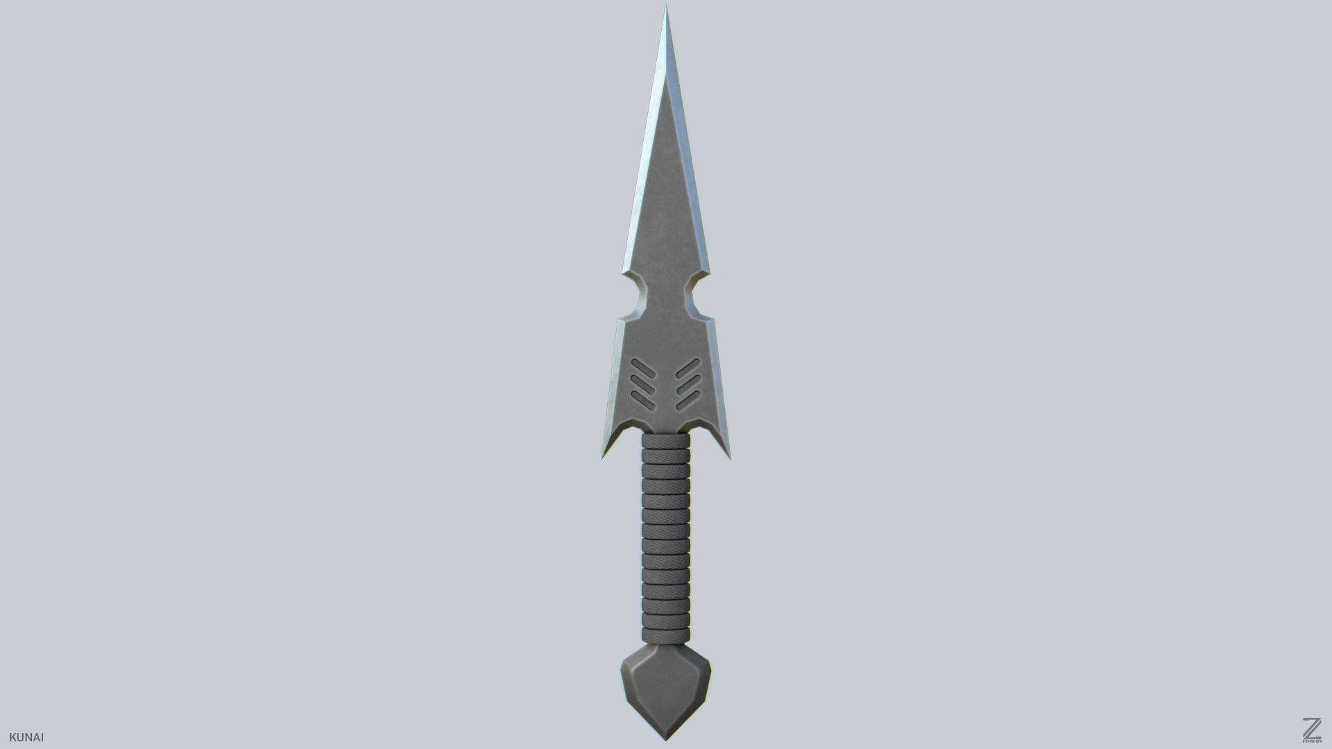 Kunai Low-poly 3D model_1