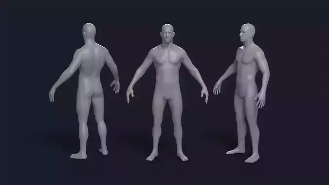 Male Base Mesh Realistic