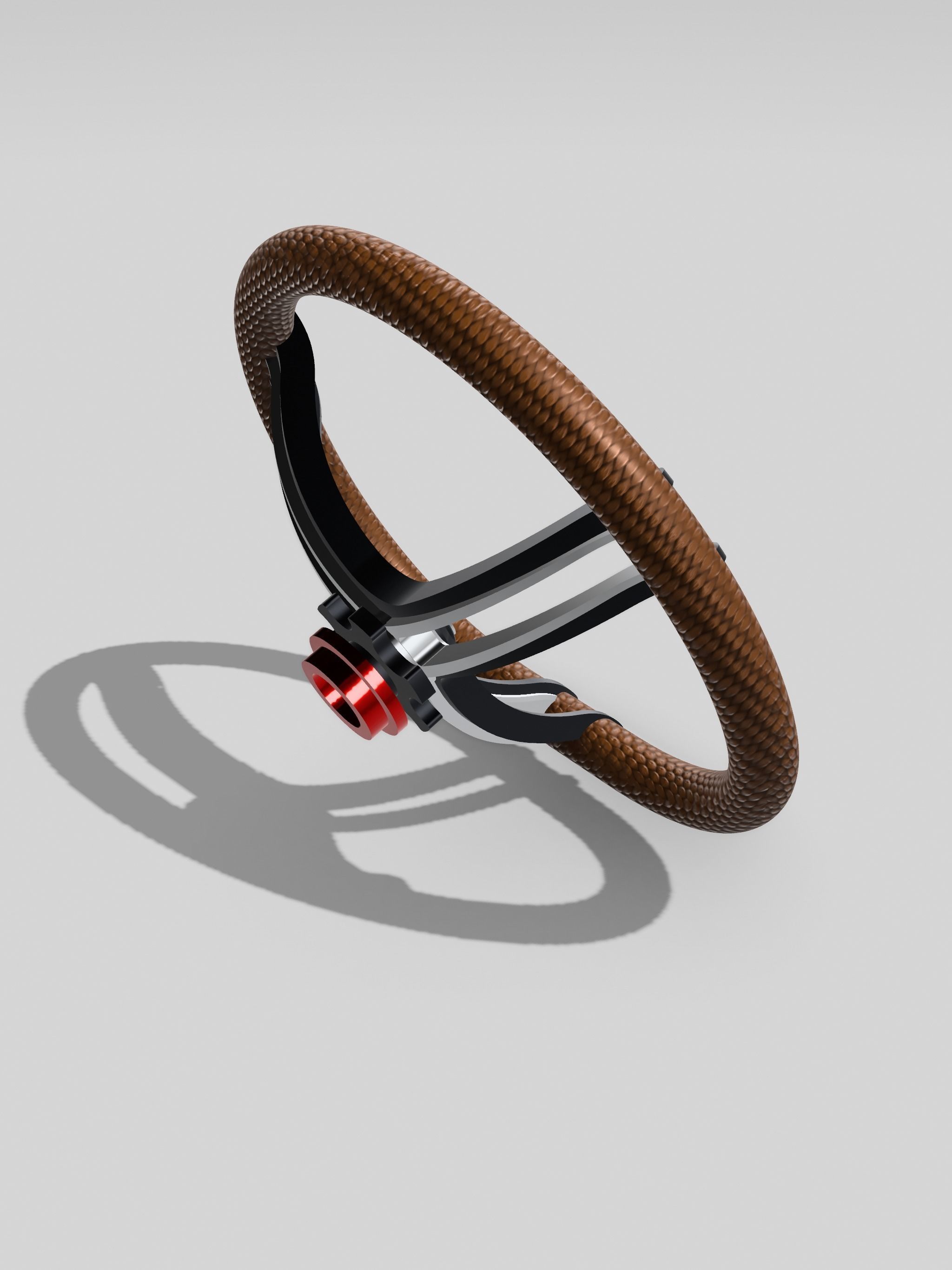 Pro Touring Steering Wheel 3 spoke Grand Touring 3D print model_5