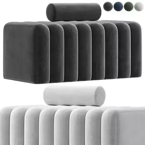 Modern Line Tufted Bench 