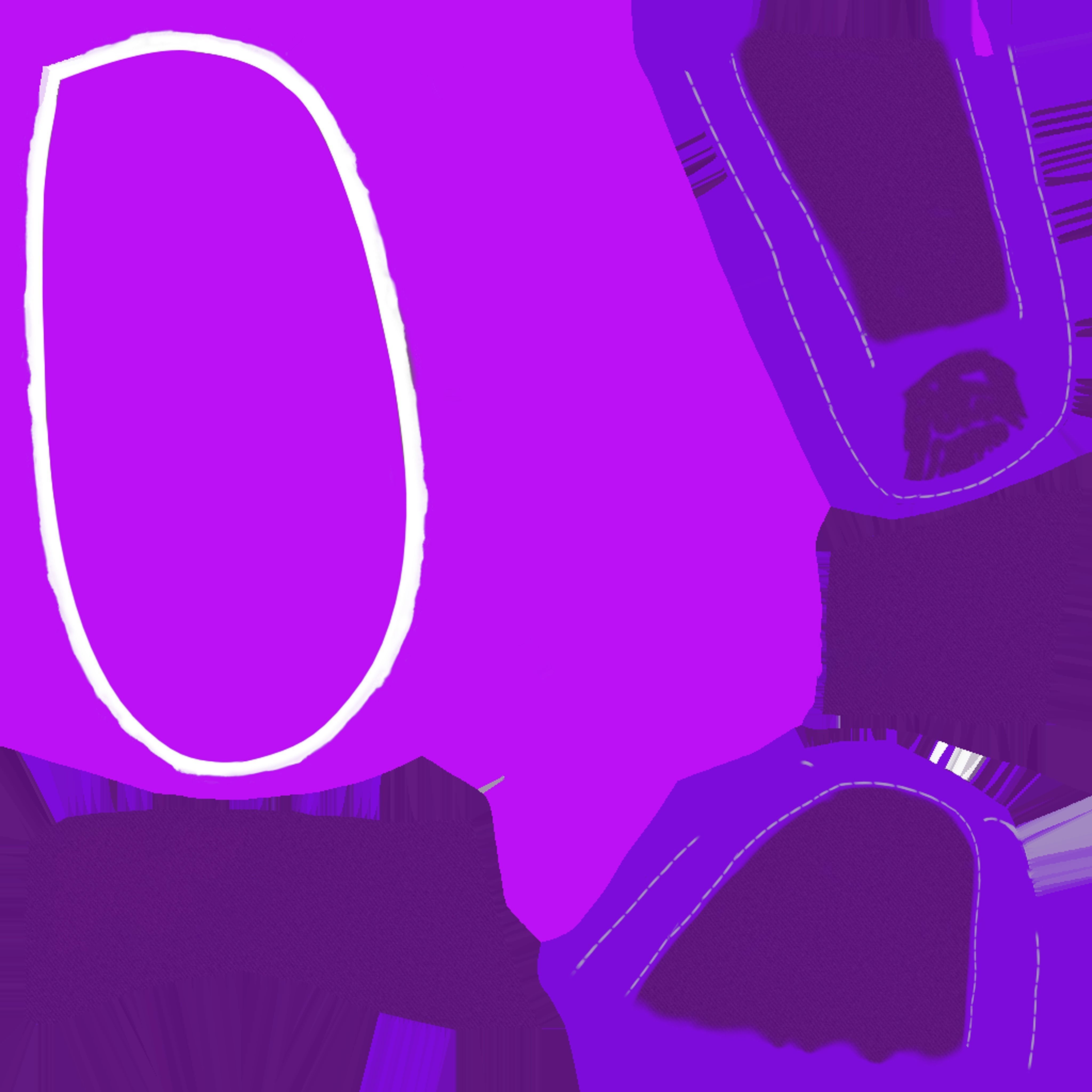 CLASSIC 3D FLIP-FLOP--PURPLE Low-poly 3D model_11