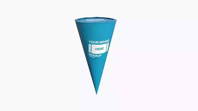 Ice Cream A03 - Blank Mock Up Basic Template Low-poly 3D model