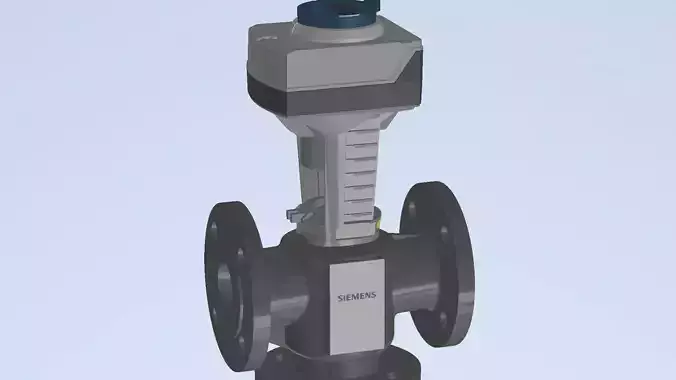 3 way valve 3D model
