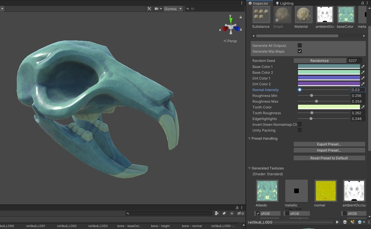 Rat Skull Low-poly 3D model_15
