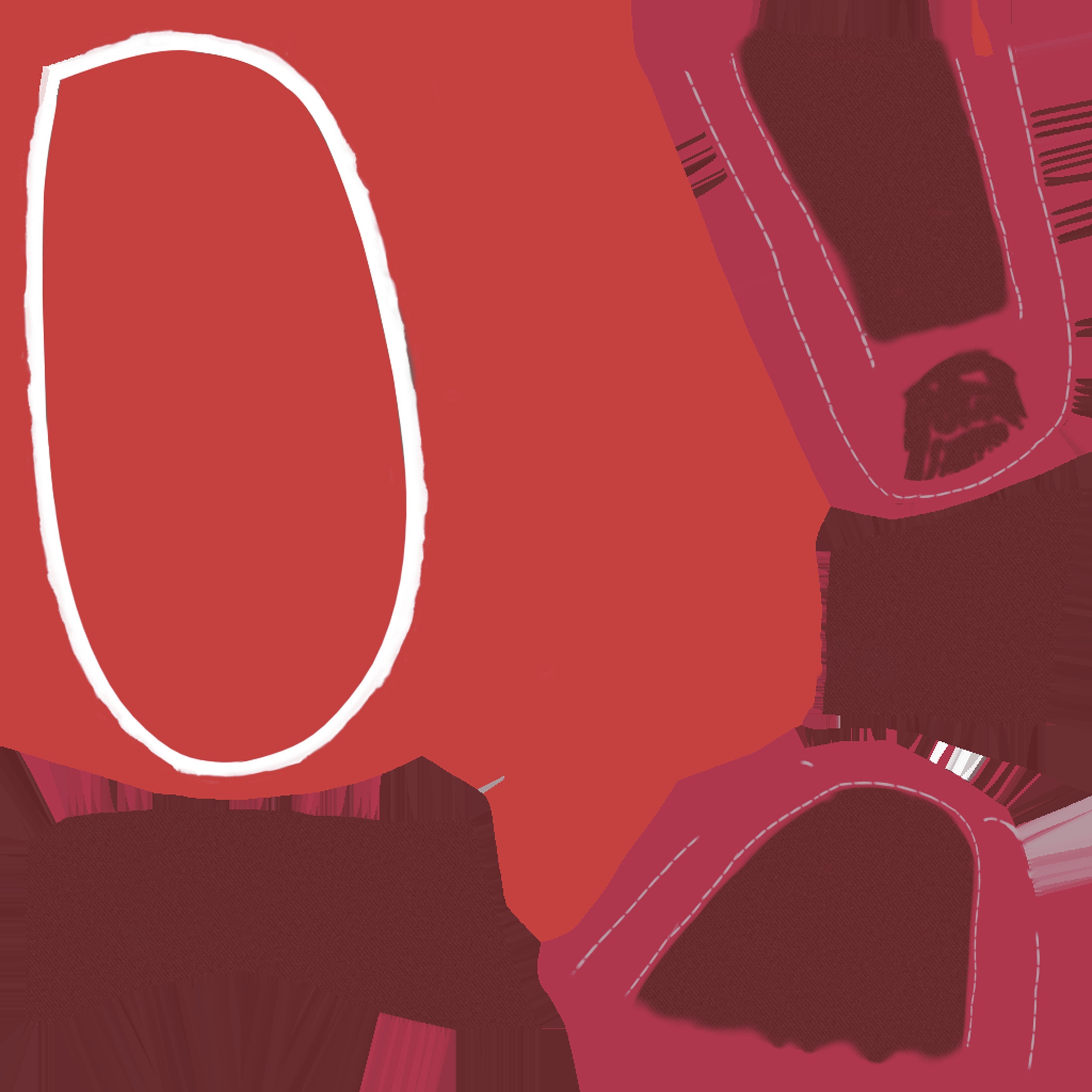 CLASSIC 3D FLIP-FLOP--RED Low-poly 3D model_13