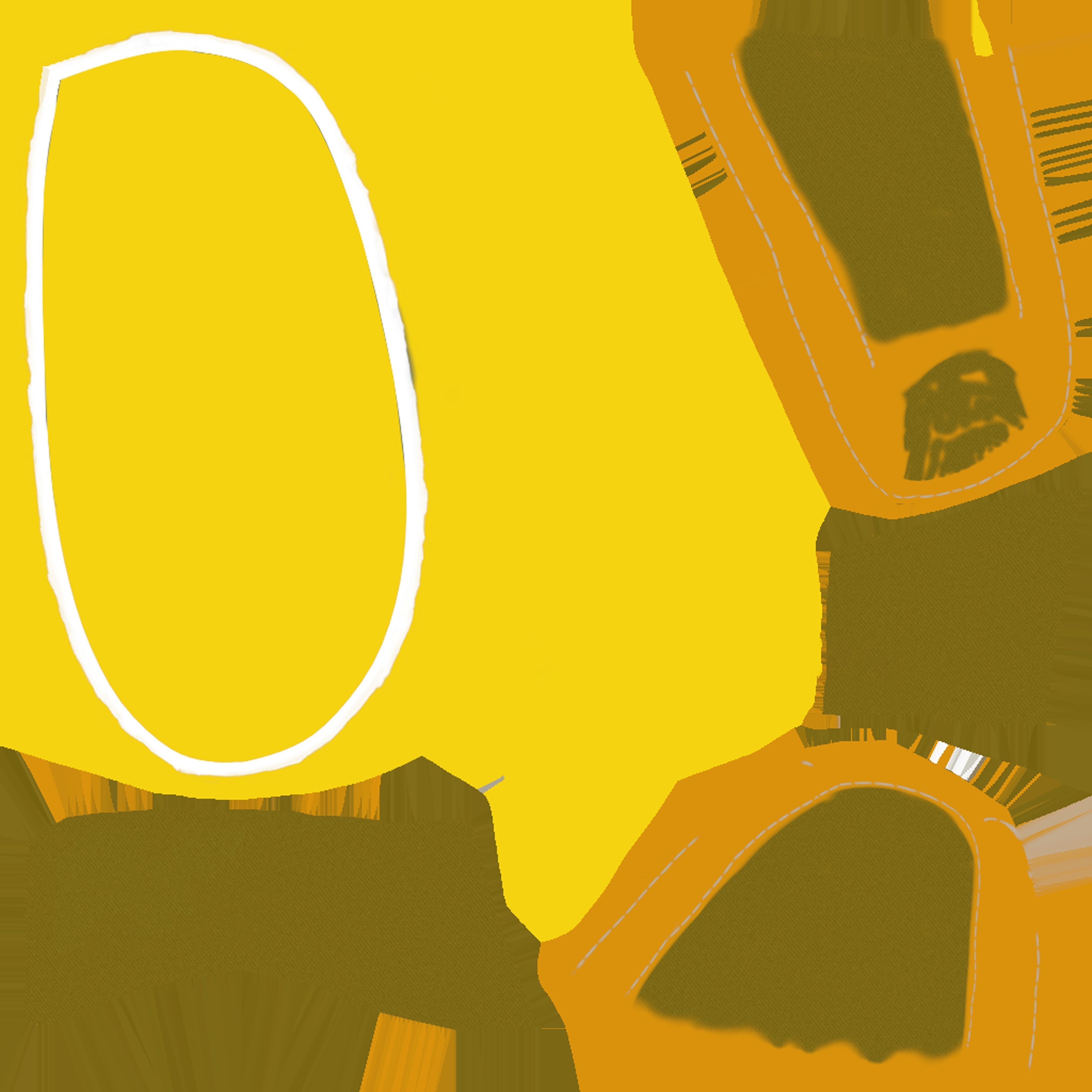 CLASSIC 3D FLIP-FLOP--YELLOW Low-poly 3D model_13