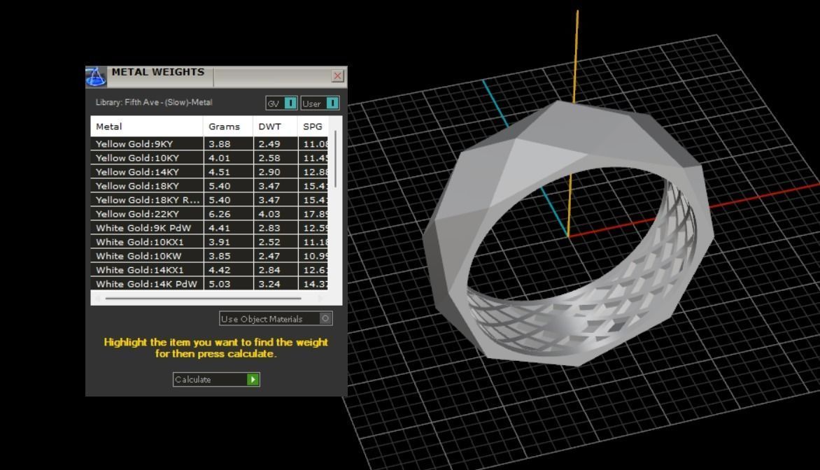 Ring and Earrings Set N138 3D print model_11