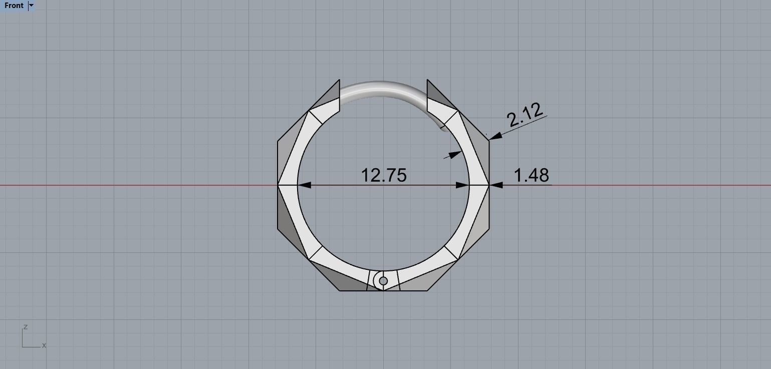Ring and Earrings Set N138 3D print model_9