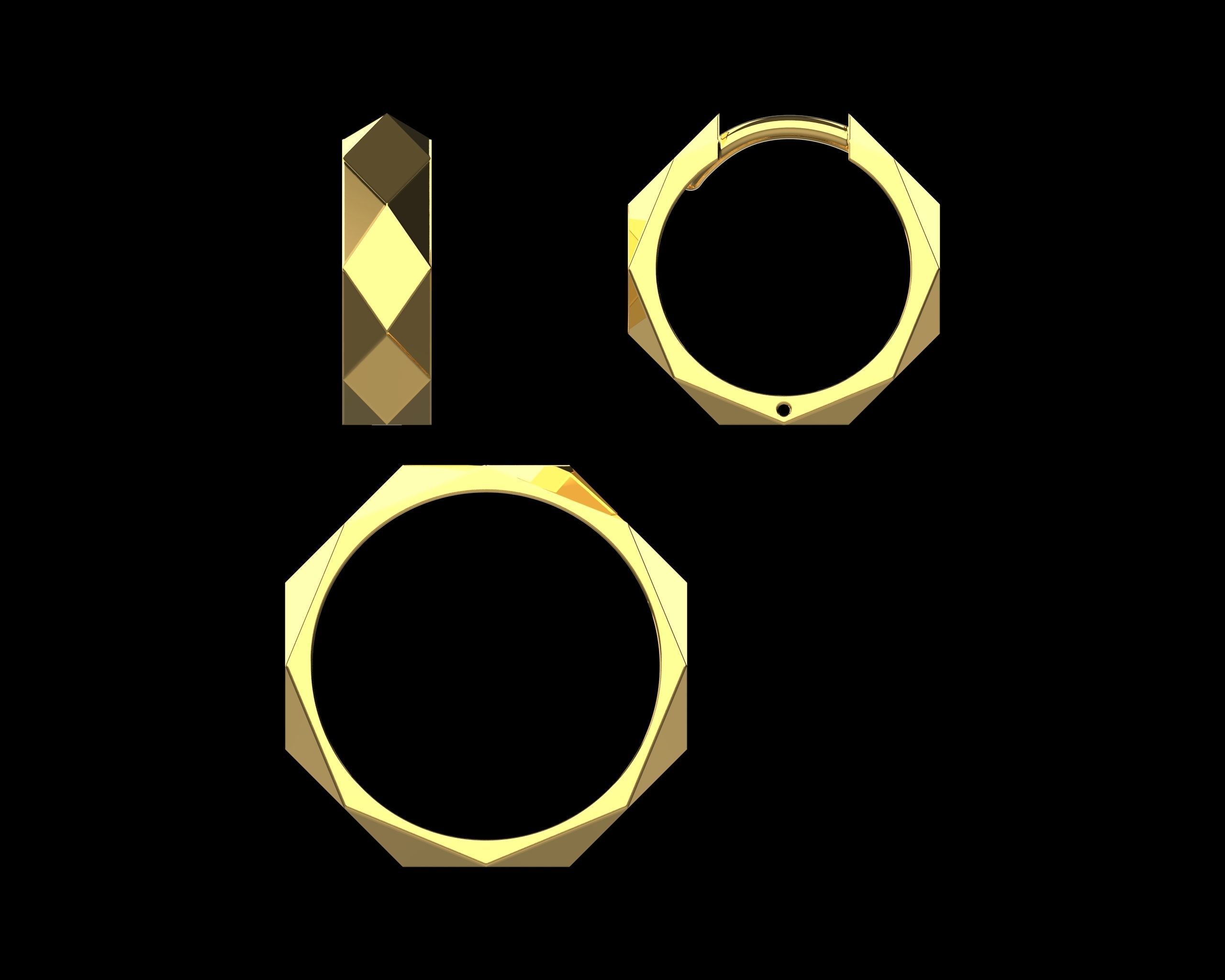 Ring and Earrings Set N138 3D print model_2